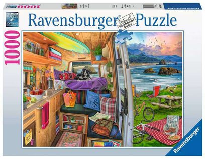 Ravensburger Puzzle 1000  Widok z kampera 164578