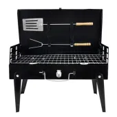 PRZENOŚNY GRILL TURYSTYCZNY SKŁADANY BBQ PRZYBORY