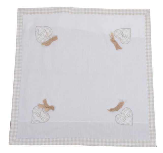 Obrus z sercem home 85x85cm zdjęcie 1