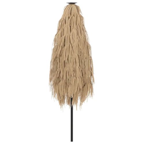 Parasol ogrodowy z LED, stalowy słupek, brązowy, 223x223x213 cm na Arena.pl