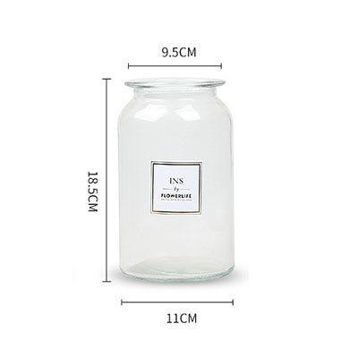 Wazon W Stylu Skandynawskim Dekoracja Nowoczesnego Wnętrza Transparentny A-S zdjęcie 8