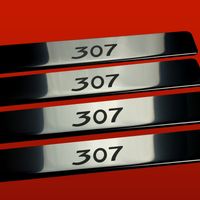 Listwa progowa PEUGEOT 307 Stal nierdzewna 304 połysk 4szt