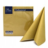 Serwetki flizelinowe Paw 40x40 cm 50 szt. złote