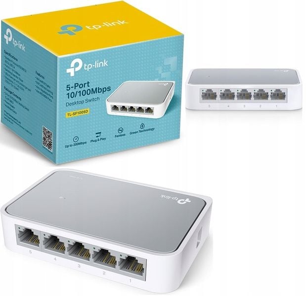 TP-Link TL-SF1005D SWITCH 5 PORTÓW 5P Wersja MINI zdjęcie 1