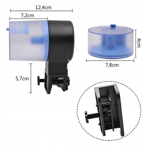 KARMNIK AUTOMATYCZNY DO AKWARIUM KARMIENIE RYB DOZOWNIK POJEMNOŚĆ 500ML na Arena.pl