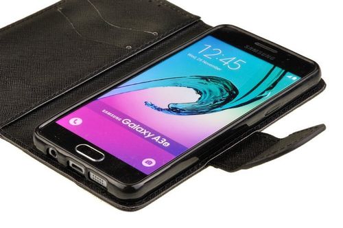 Etui portfel Fancy Case do Samsung Galaxy A3 2016 czarny na Arena.pl