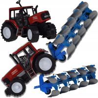 TRAKTOR CIĄGNIK MASZYNA ROLNICZA PRZYCZEPA BRONY FARMER ZABAWKA DLA DZIECI