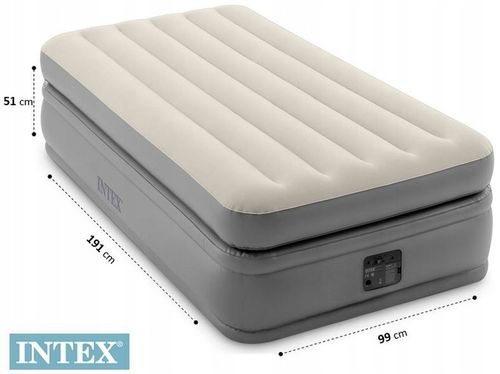 Materac dmuchany Air Bed Prime Comfort Twin 99x191x51 cm Intex 64162 na Arena.pl
