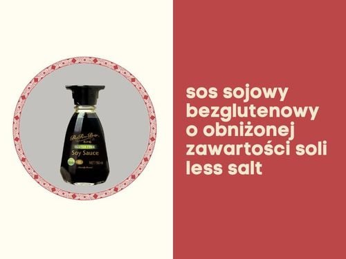 Sos sojowy bezglutenowy mniej soli wegański wege gluten free less salt 150ml na Arena.pl