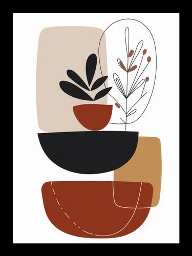 Plakat 13x18cm Botaniczna Abstrakcja na Arena.pl