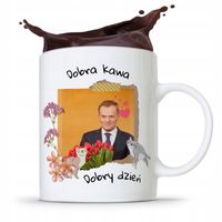 Kubek Donald Tusk Po Platforma Dobra Kawa Prezent Z Nadrukiem Ze Zdjęciem