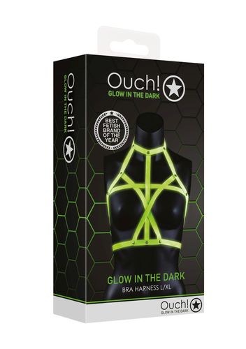 bra harness - glow in the dark - neon green/black - l/xl na Arena.pl