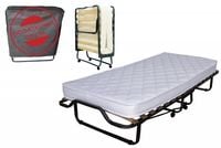 Łóżko składane dostawka hotelowa LUXOR PREMIUM 200x90 cm materac 13cm