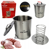 SZYNKOWAR 2.5L 2.5KG TERMOMETR 5X WORECZKI DO PARZENIA WĘDLIN GARNEK