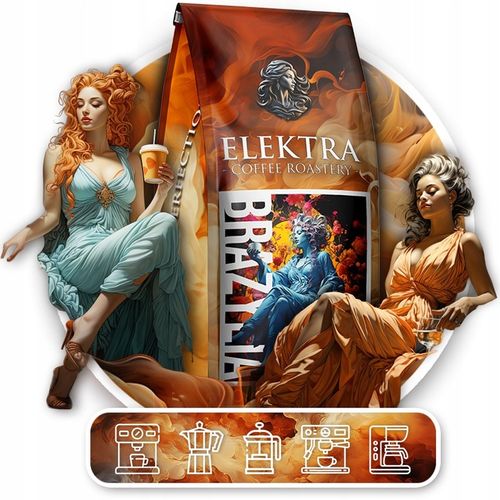 Kawa ziarnista ELEKTRA KAWA ZIARNISTA BRAZYLIA -ELEKTRA ŚWIEŻO PALONA 1KG na Arena.pl