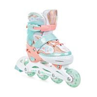 Rolki Raven Isla Orange Mint kółka świecące Led 27-30