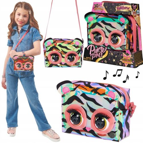 PURSE PETS PURRISMA ZEBRA TOREBKA INTERAKTYWNA Z OCZAMI I DŹWIĘKIEM na Arena.pl