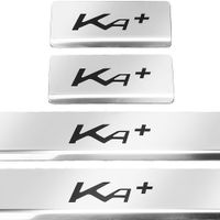 Listwa progowa FORD KA+ Stal nierdzewna 304 połysk z czarnymi literami 4szt