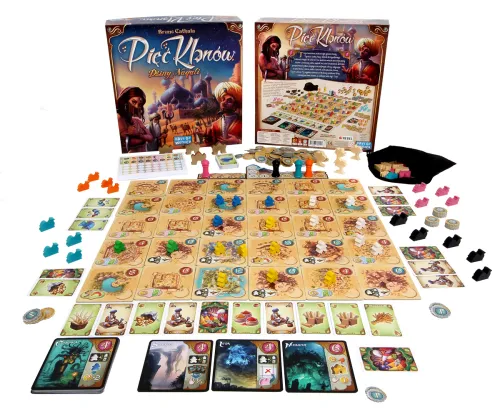 Strategiczna gra planszowa area control Pięć Klanów Wysoka jakość wykonania na Arena.pl