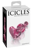 pipedream icicles 24 - szklany korek do masażu kulkowy 9,5 cm