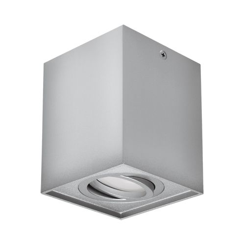 Lampa sufitowa wewnętrzna kwadrat HARY D srebrna GU10 03715 plafon zdjęcie 1