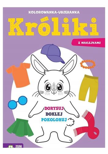 kolorowanka-ubieranka. króliki 8467 na Arena.pl