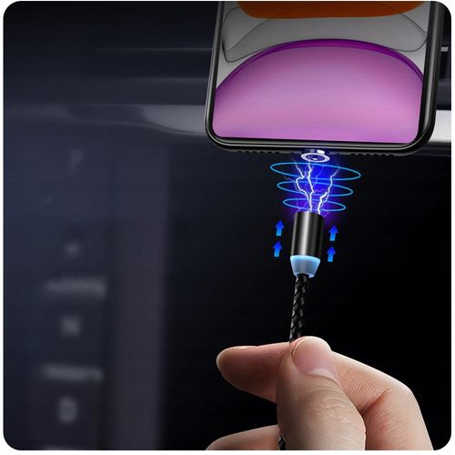 KABEL MAGNETYCZNY 3w1 DO IPHONE MICRO USB TYP-C na Arena.pl