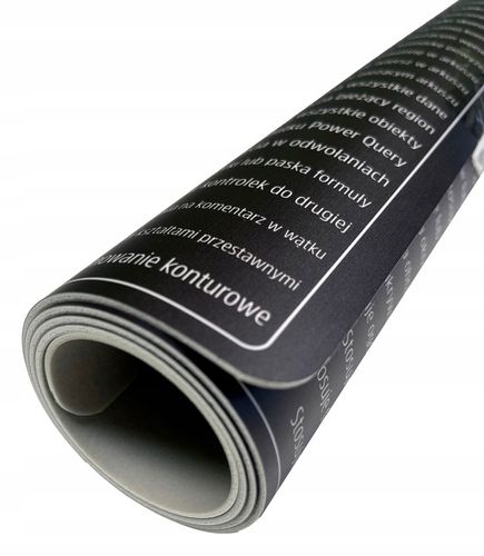 PODKŁADKA MATA BIURKO POD MYSZ DUŻA 82,6x35,1cm OFFICE EXCEL SKRÓTY PREMIUM na Arena.pl