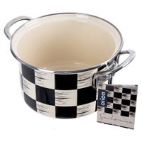 2X Garnek EMALIOWANY do gotowania tradycyjny na gaz indukcję 18 cm 2L