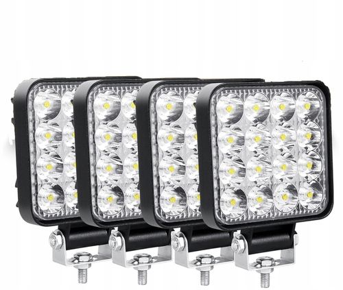Lampa Robocza Led 48W Halogen Szperacz 12V 24V 16Led Wysoko Wydajny 4X na Arena.pl