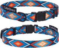 Obroża dla Psa Nylonowa Regulowana Kolorowa Szyja 35 45 cm Klamra Wygodna