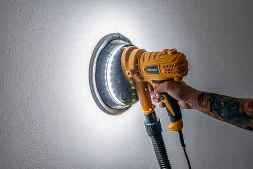 SZLIFIERKA DO GIPSU GŁADZI ŚCIAN SUFITU PŁYT GIPSOWYCH LED SAMOSSĄCA na Arena.pl