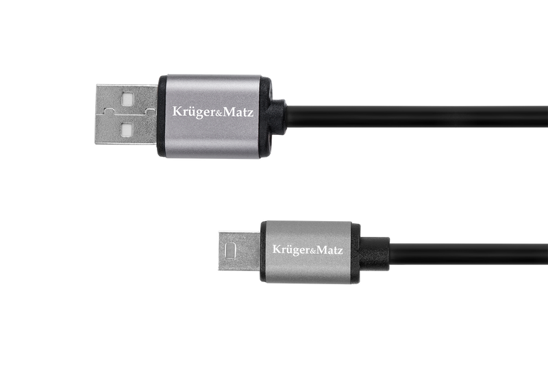 KM1241 Kabel USB - mini USB 1m Kruger&Matz Basic zdjęcie 1