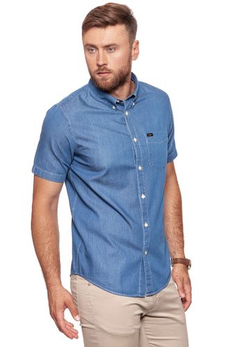 LEE BUTTON DOWN SS MEDIEVAL BLUE TALL L886JO13 L na Arena.pl