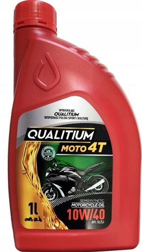 OLEJ MOTOCYKLOWY QUALITIUM MOTO 4T 10W40 1L na Arena.pl