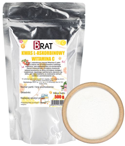 Kwas L-askorbinowy 500g zdjęcie 1