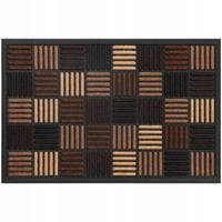 WYCIERACZKA POD DRZWI ZEWNĘTRZNA 45X75 GUMOWA WEJŚCIOWA MATA DUŻA BRĄZOWA