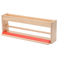 Uchwyt na papier w rolce z pojemnikiem dla dzieci drewniany IKEA MÅLA