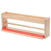 Uchwyt na papier w rolce z pojemnikiem dla dzieci drewniany IKEA MÅLA