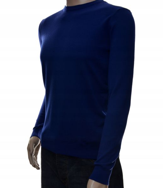 Sweter męski okrągły pod szyją XXL 2XL granatowy zdjęcie 2