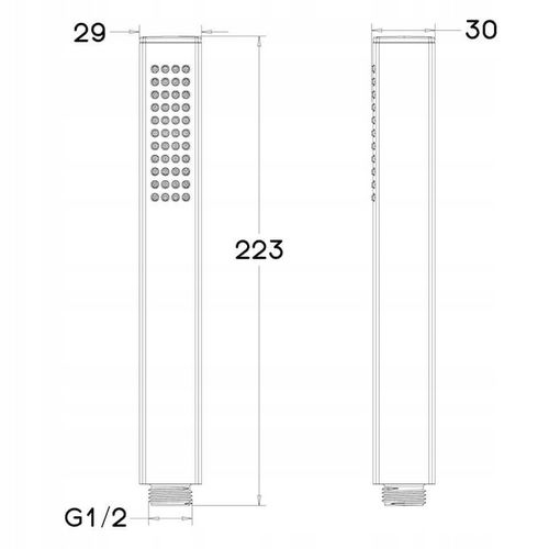 SŁUCHAWKA PRYSZNICOWA designerska ECOVAND POP OSZCZĘDNA -65% WODY 5.7 L/MIN na Arena.pl
