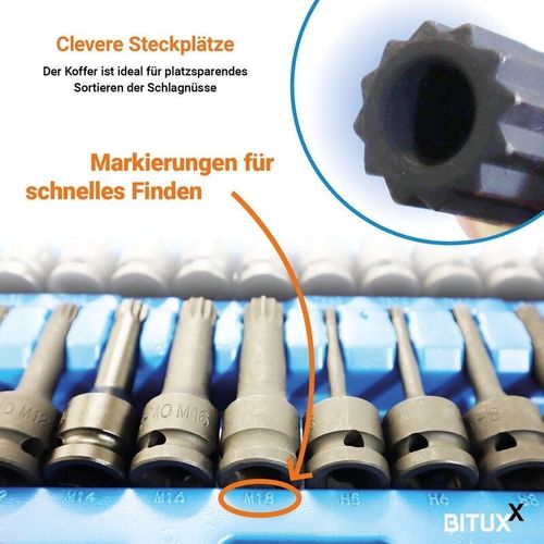 19607 26‑częściowy zestaw nasadek 1/2″ - nasadki, bity Torx i wielozębate na Arena.pl