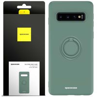 Spacecase Silicone Ring Galaxy S10 Dark Green