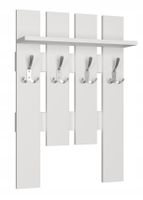 Wieszak ażurowy ścienny na ubrania 70x60 biały