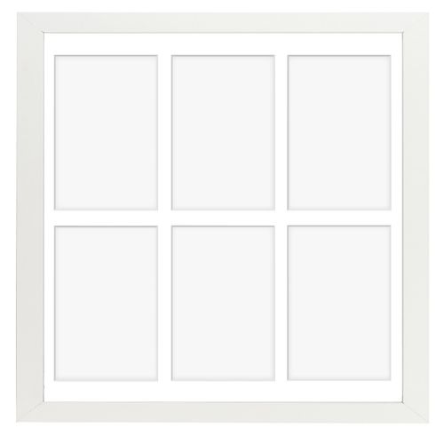 Ramka na 6 zdjęć Hekla 40x40x6 MDF galeria biały 1szt. na Arena.pl