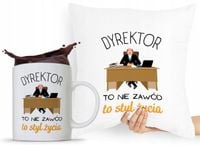Zestaw Poduszka + Kubek Dla Dyrektora Prezent Z Nadrukiem Ze Zdjęciem