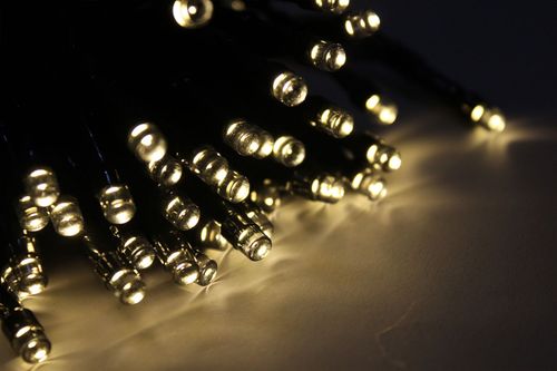 Lampki solarne 100 LED, ciepłe białe na Arena.pl