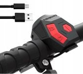 Elektryczny klakson dzwonek rowerowy|120 dB|Wodoodporny IPX4|USB