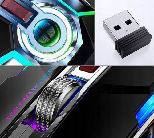 PROFESJONALNA CICHA MYSZ GAMINGOWA PODŚWIETLANA na Arena.pl