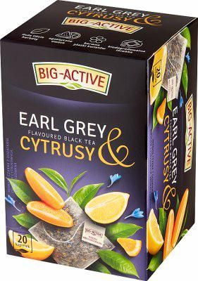 BIG ACTIVE Czarna 20tb Earl Grey Cytrus zdjęcie 1